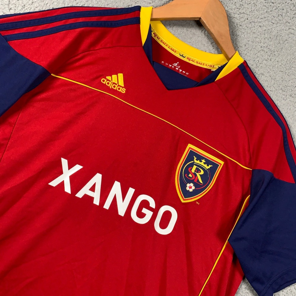 Adidas Real Salt Lake Home Jersey Kids Youth XL Red Climalite MLS Soccer Xango